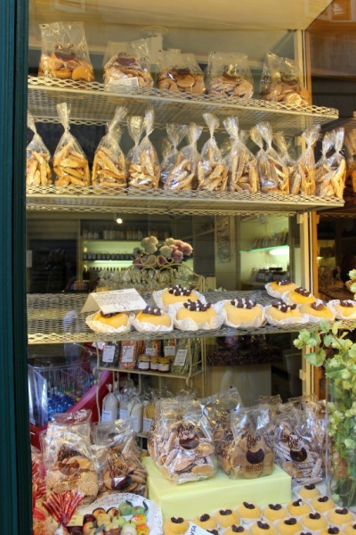 Sweet treats seen in Bergamo, Lombardy/Italy