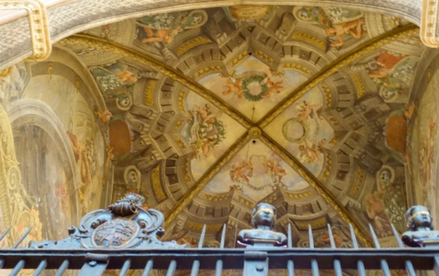 Details of the Basilica of San Petronio of Bologna, Emilia-Romagna/Italy