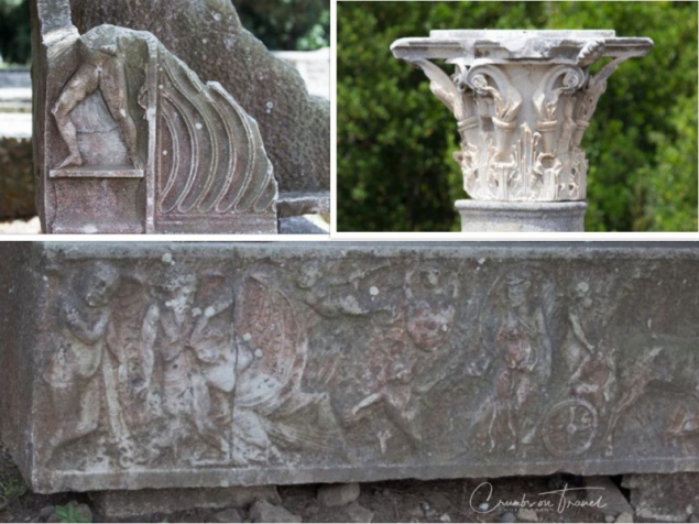 Decorations in the necropolis, Ostia Antica, Lazio/Italy