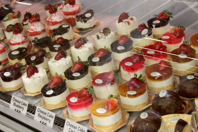 Desserts in a bakery in Amman, Jordan