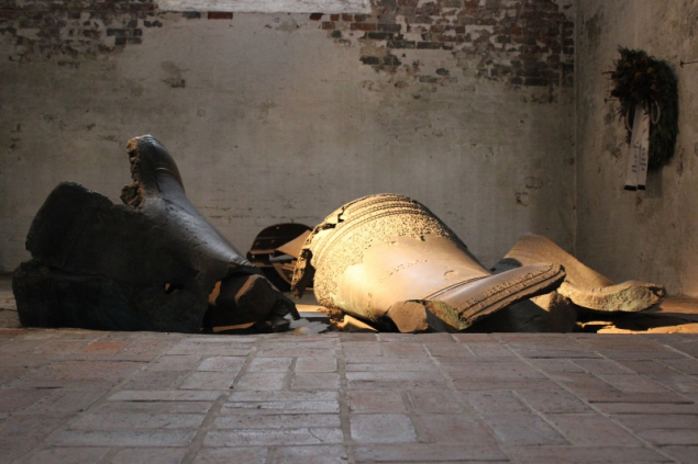 Fallen bells in the Marienkirche, Lübeck