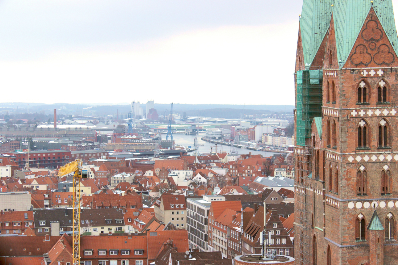 Lübeck seen from the Saint Peter's tower