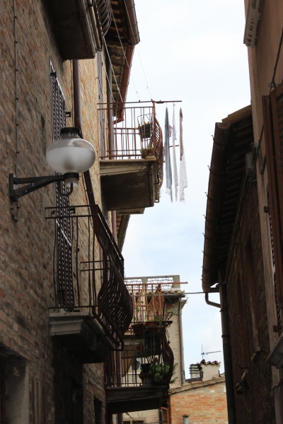 Street view of Urbino, Le Marche/Italy