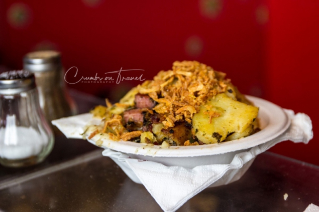 Lunch time on a Xmas market in Vienna/Austria